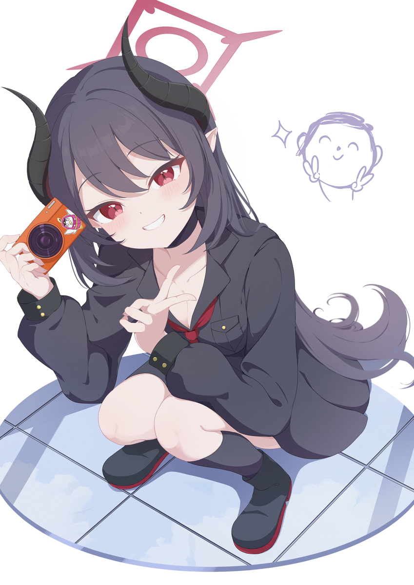 This is a pixiv picture whose title is 『はい、チーズ！』.