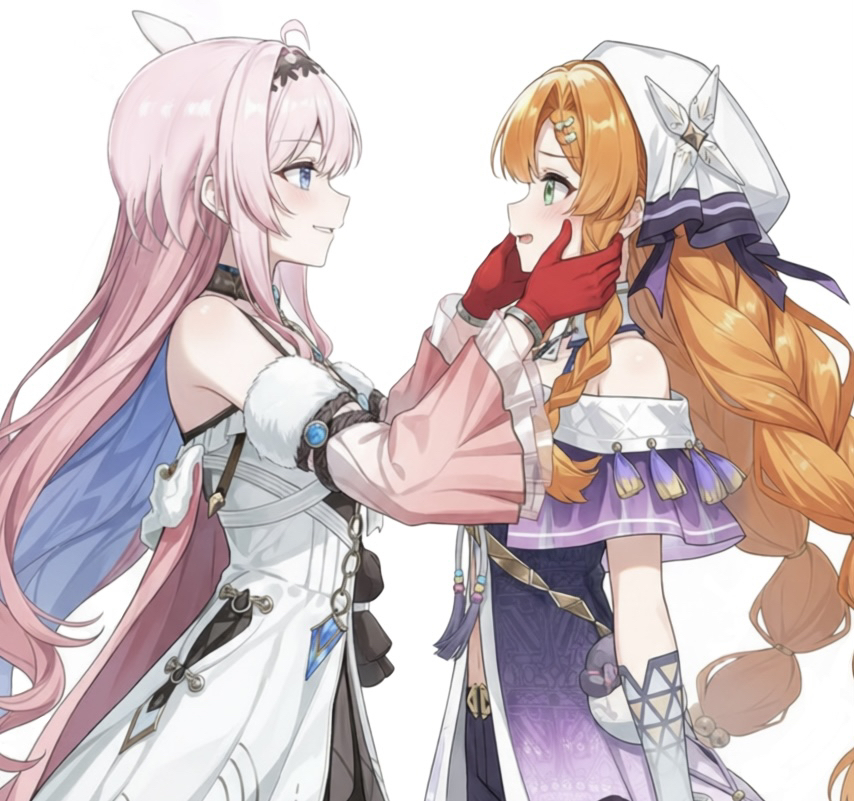 This is a pixiv picture whose title is ダーニャ&シグリカ　らくがき.
