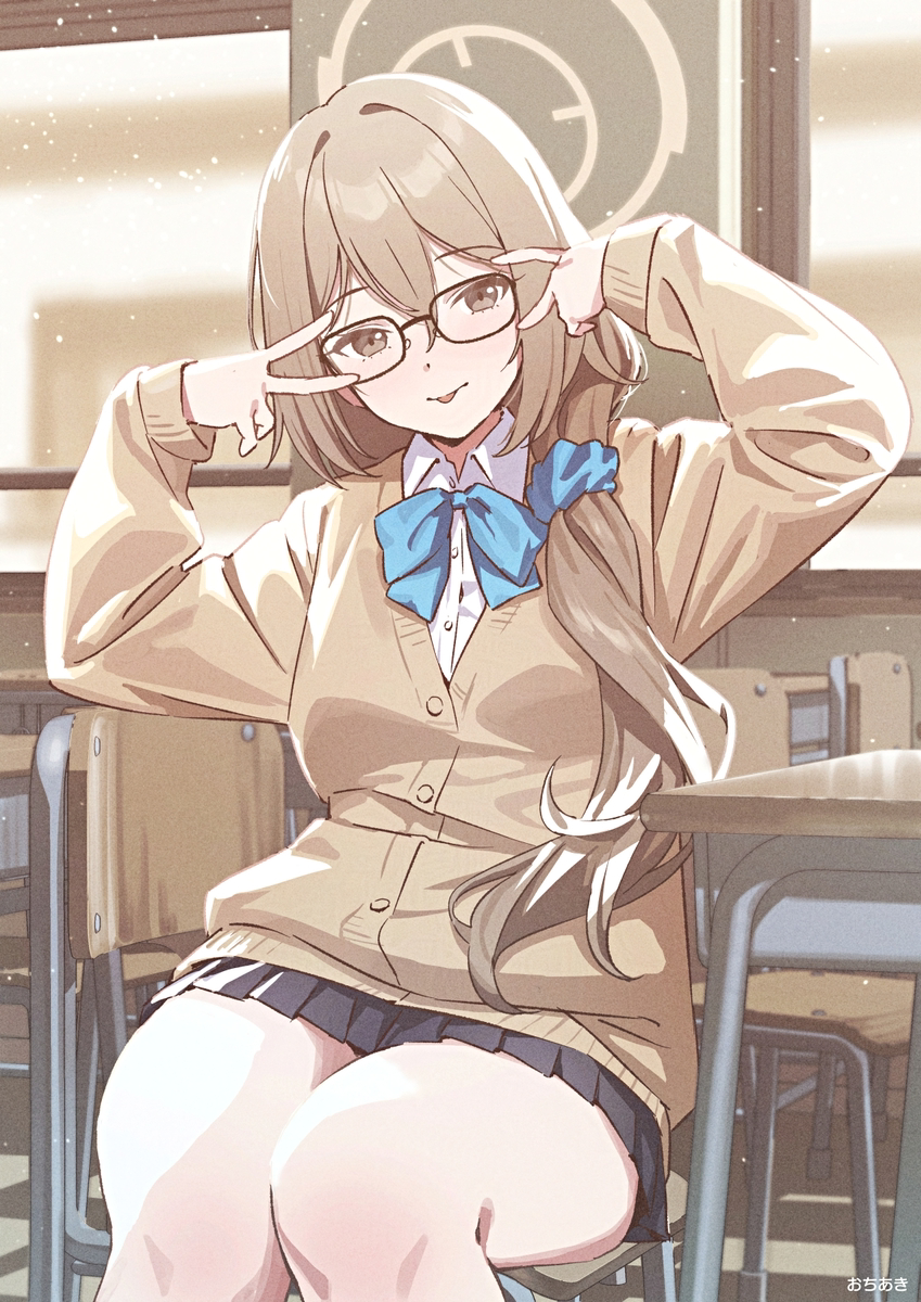 This is a pixiv picture whose title is 室笠アカネ(制服).