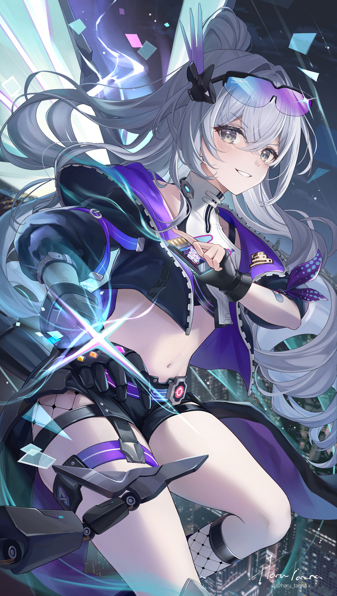 This is a pixiv picture whose title is Silver Wolf 999.