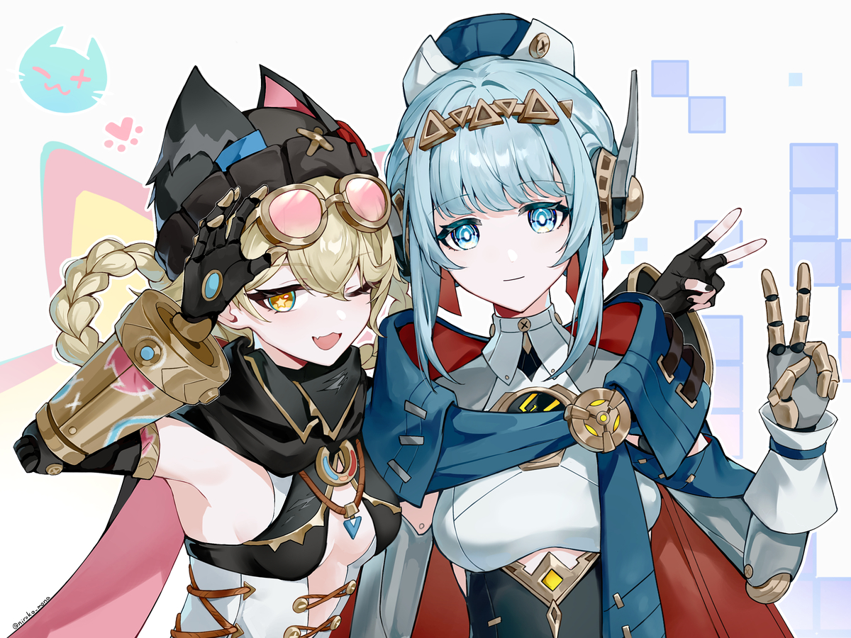 This is a pixiv picture whose title is ヤフォダ&イネファ.