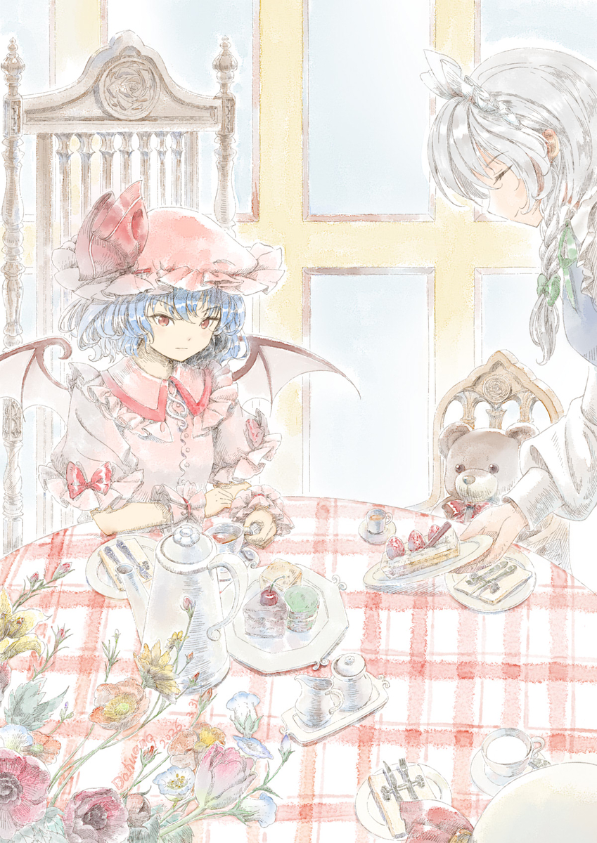 This is a pixiv picture whose title is 斯卡蕾特家的下午茶.