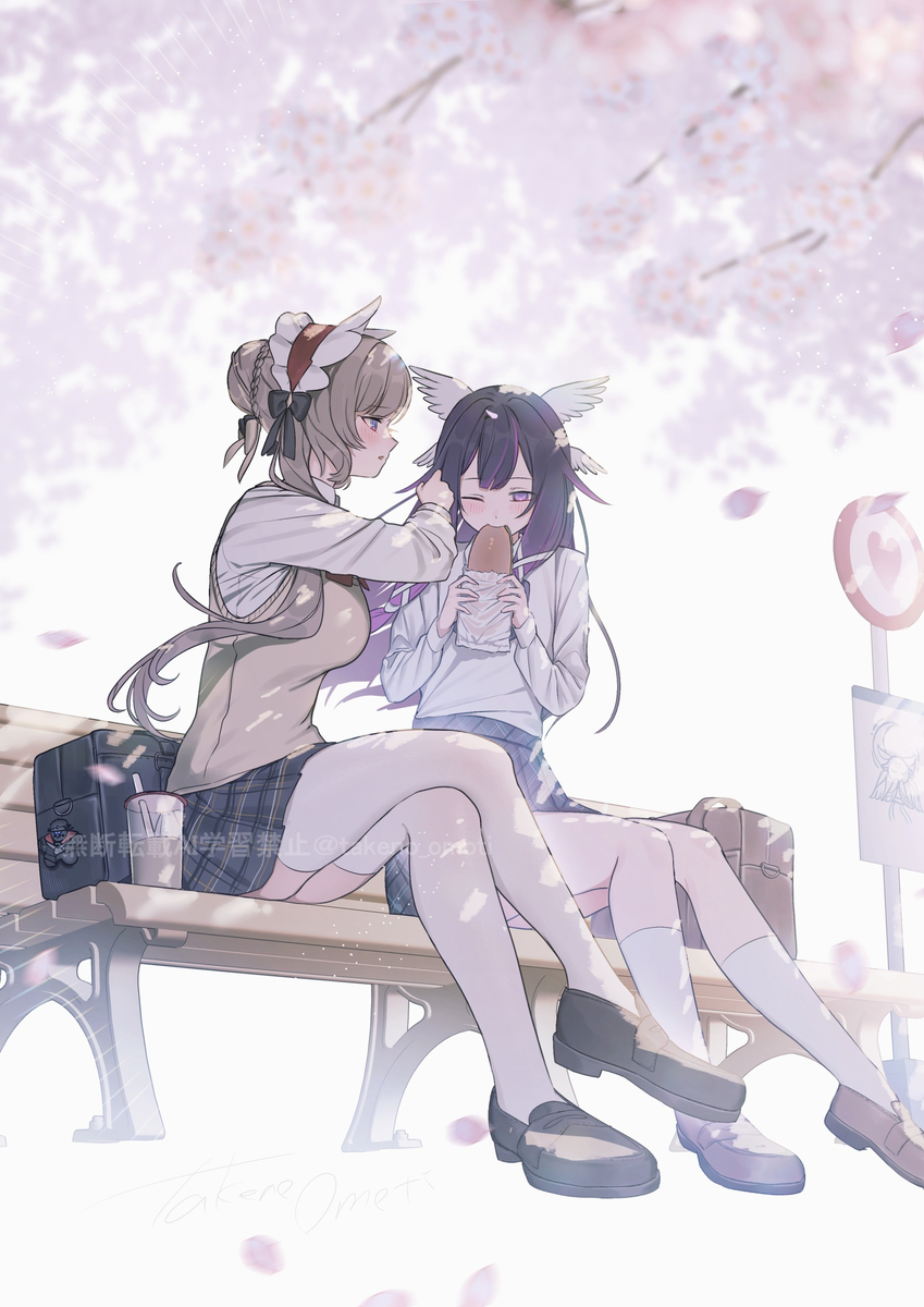 This is a pixiv picture whose title is お花見コロサン.