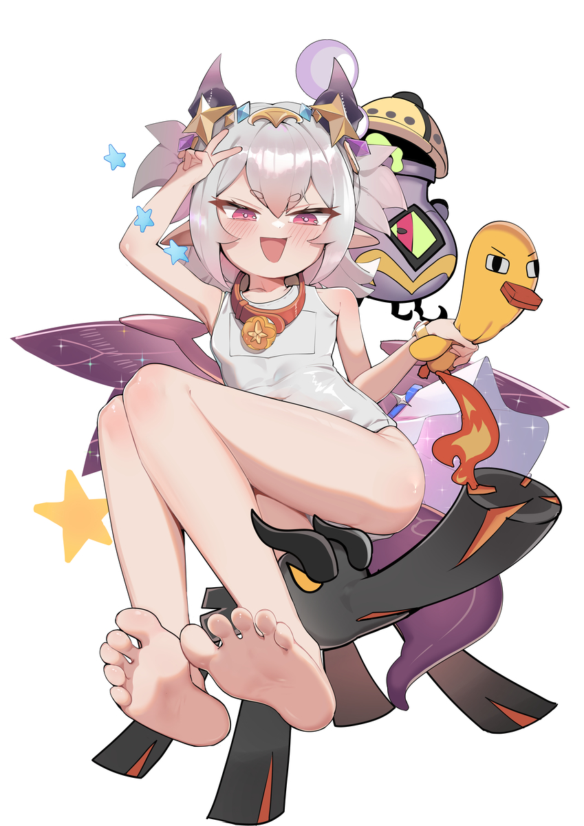 This is a pixiv picture whose title is 芙蕾雅要吃掉你的鸭吉吉咯.