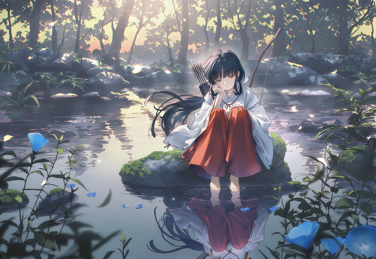 This is a pixiv picture whose title is 晨.