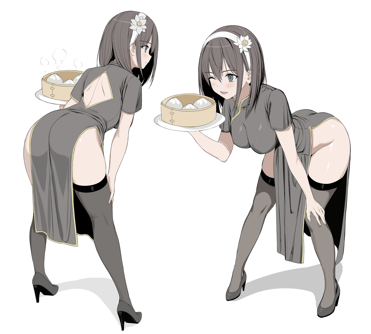 This is a pixiv picture whose title is チャイナドレス翼ちゃん.