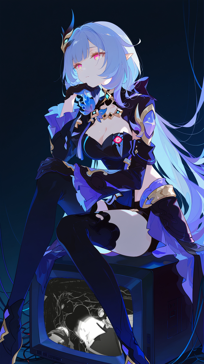 This is a pixiv picture whose title is 坐.