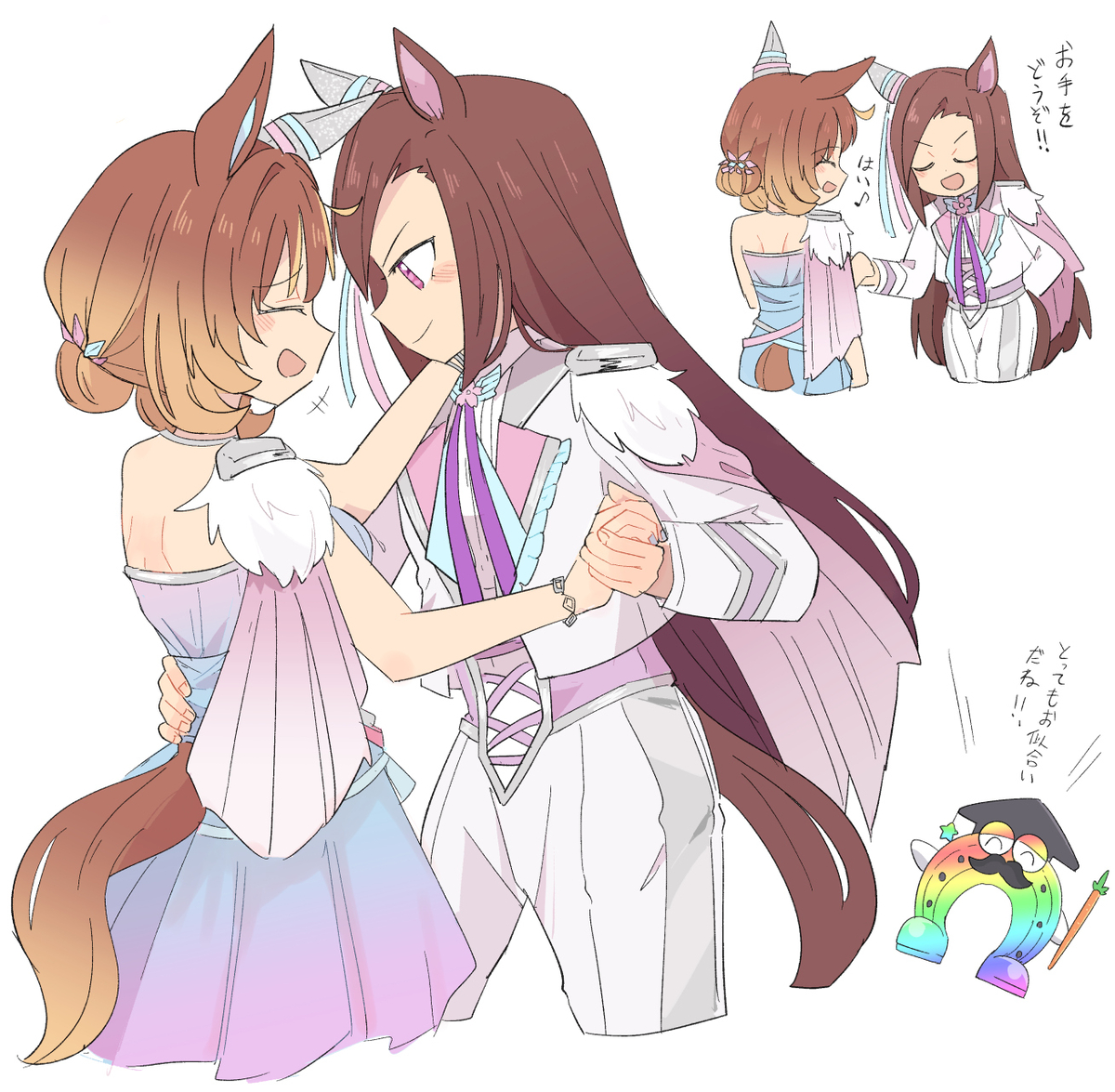 This is a pixiv picture whose title is バクフー.