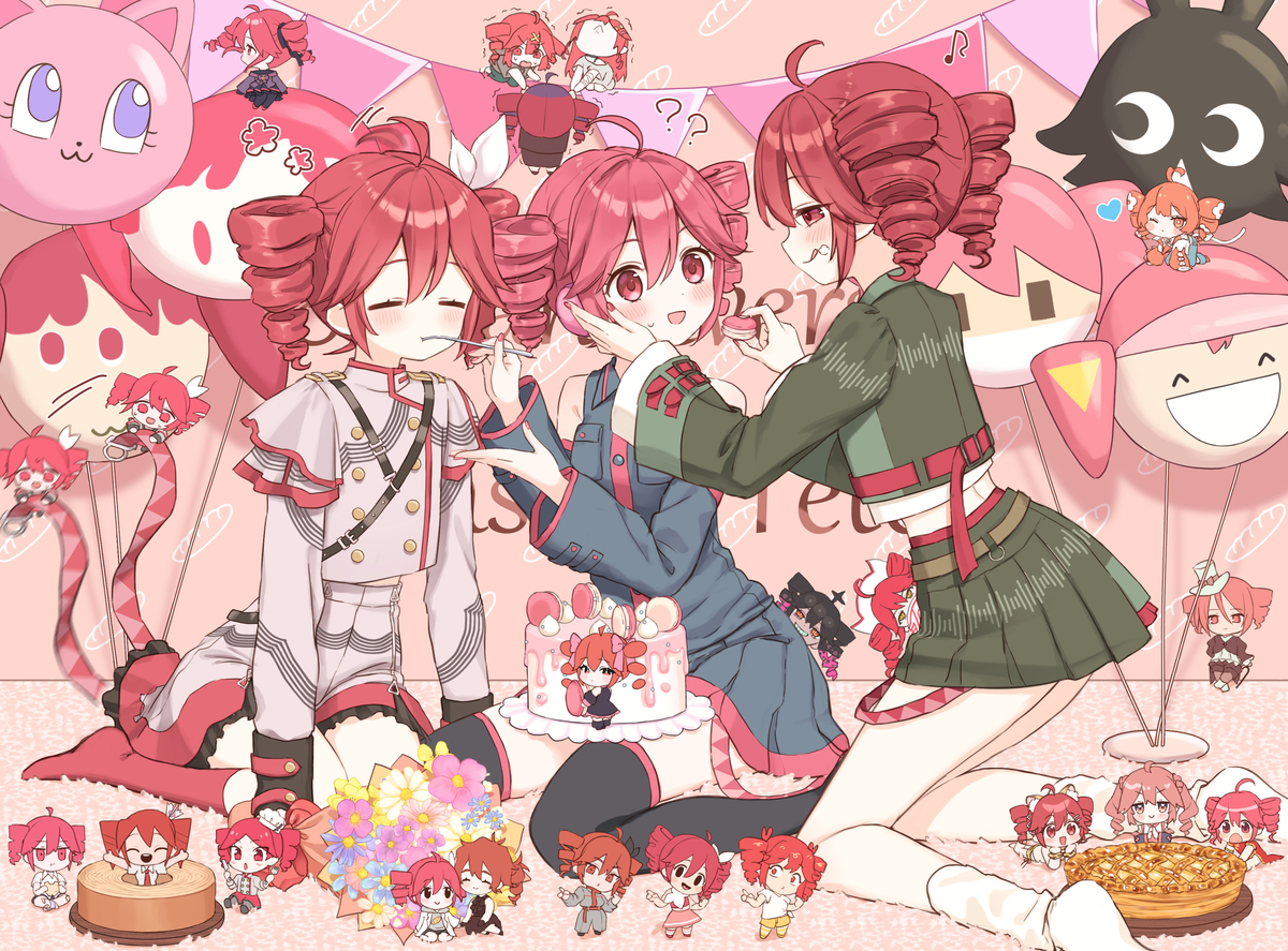 This is a pixiv picture whose title is テト誕2026.
