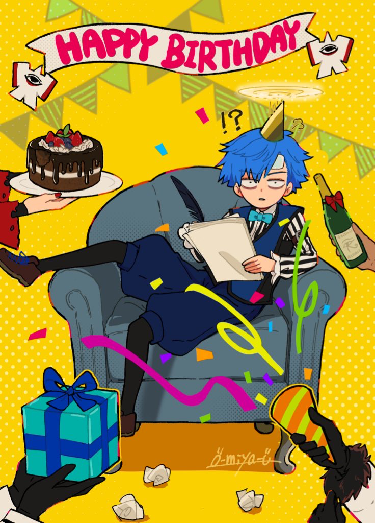This is a pixiv picture whose title is 原稿の途中だが、パーティータイムだ！！🎉🎉.