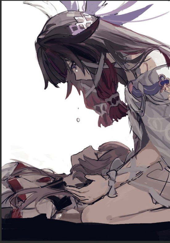 This is a pixiv picture whose title is 交わらない瞳.