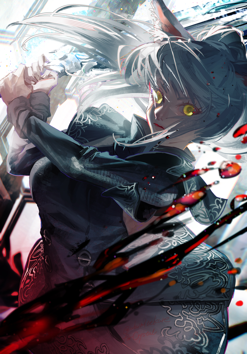 This is a pixiv picture whose title is 刹那(comm2).