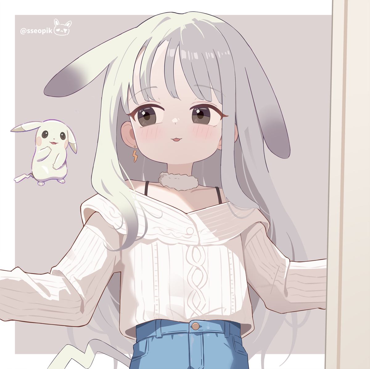 This is a pixiv picture whose title is Peakychu.