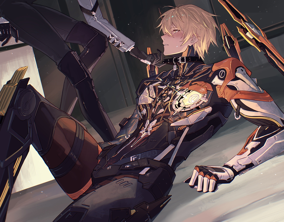 This is a pixiv picture whose title is good boy.