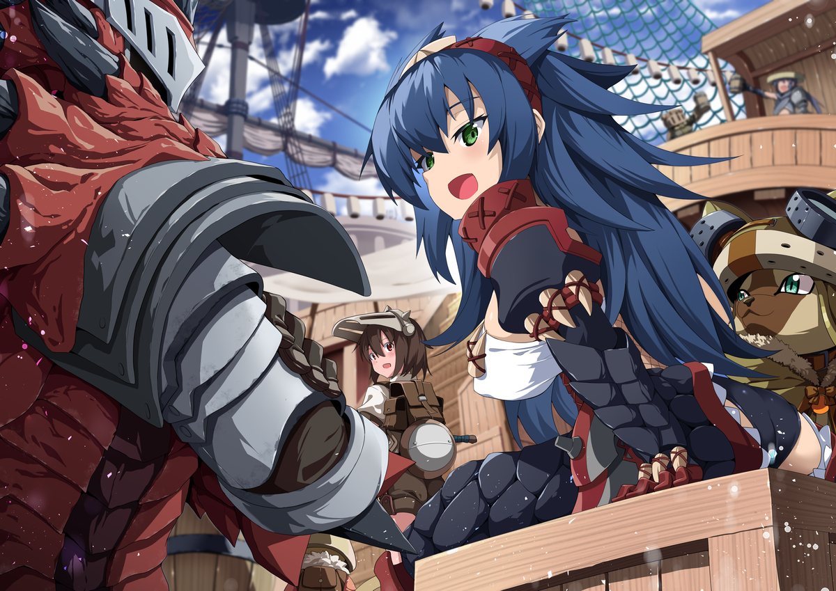 This is a pixiv picture whose title is モンスターハンター.