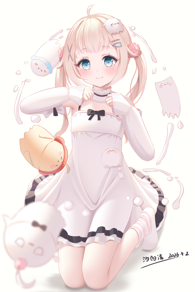 This is a pixiv picture whose title is 兔兔せんせい.