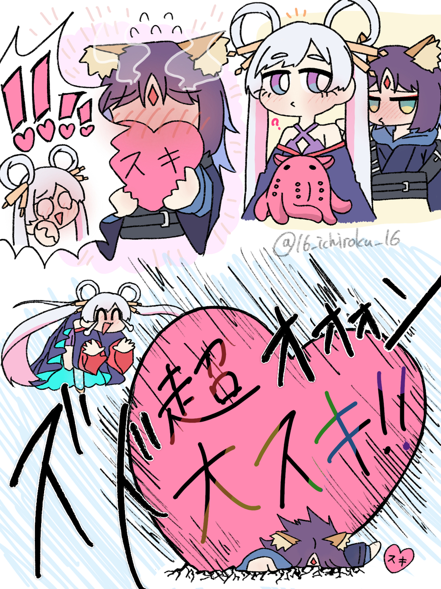 This is a pixiv picture whose title is やちいろ相関図.