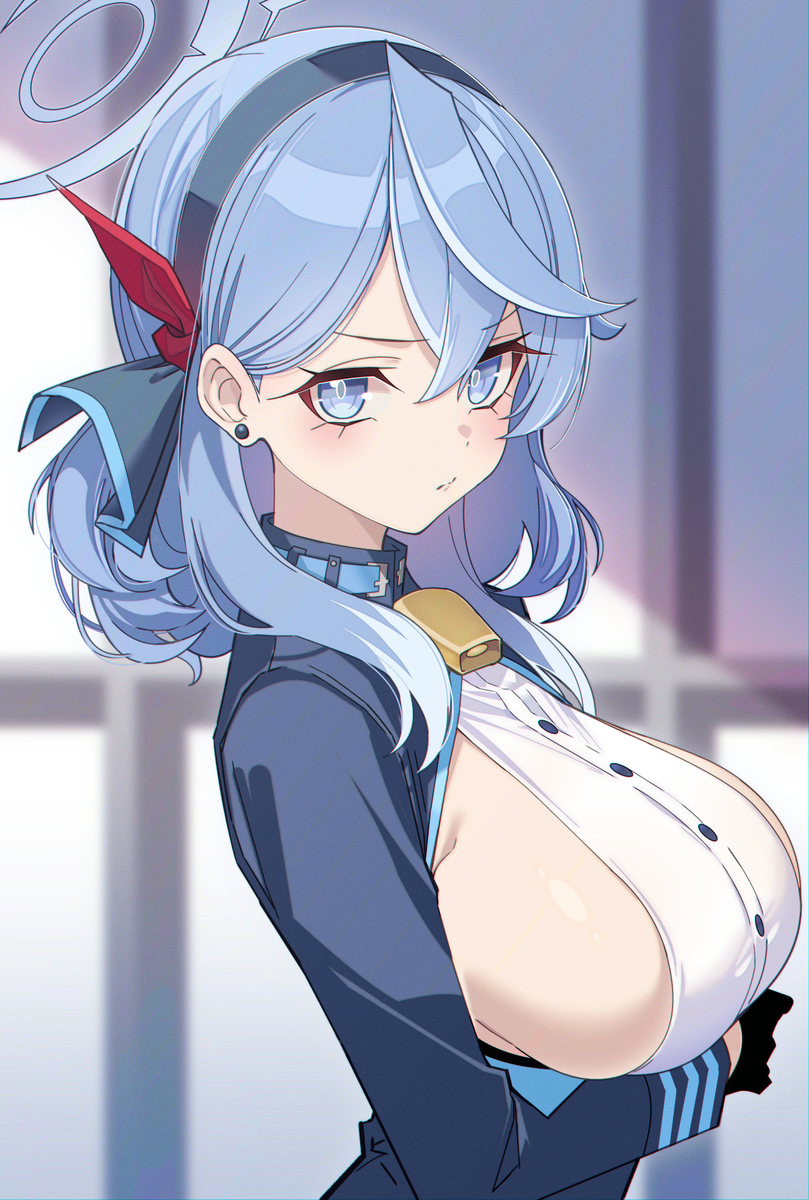This is a pixiv picture whose title is Ako Amau 🩵.