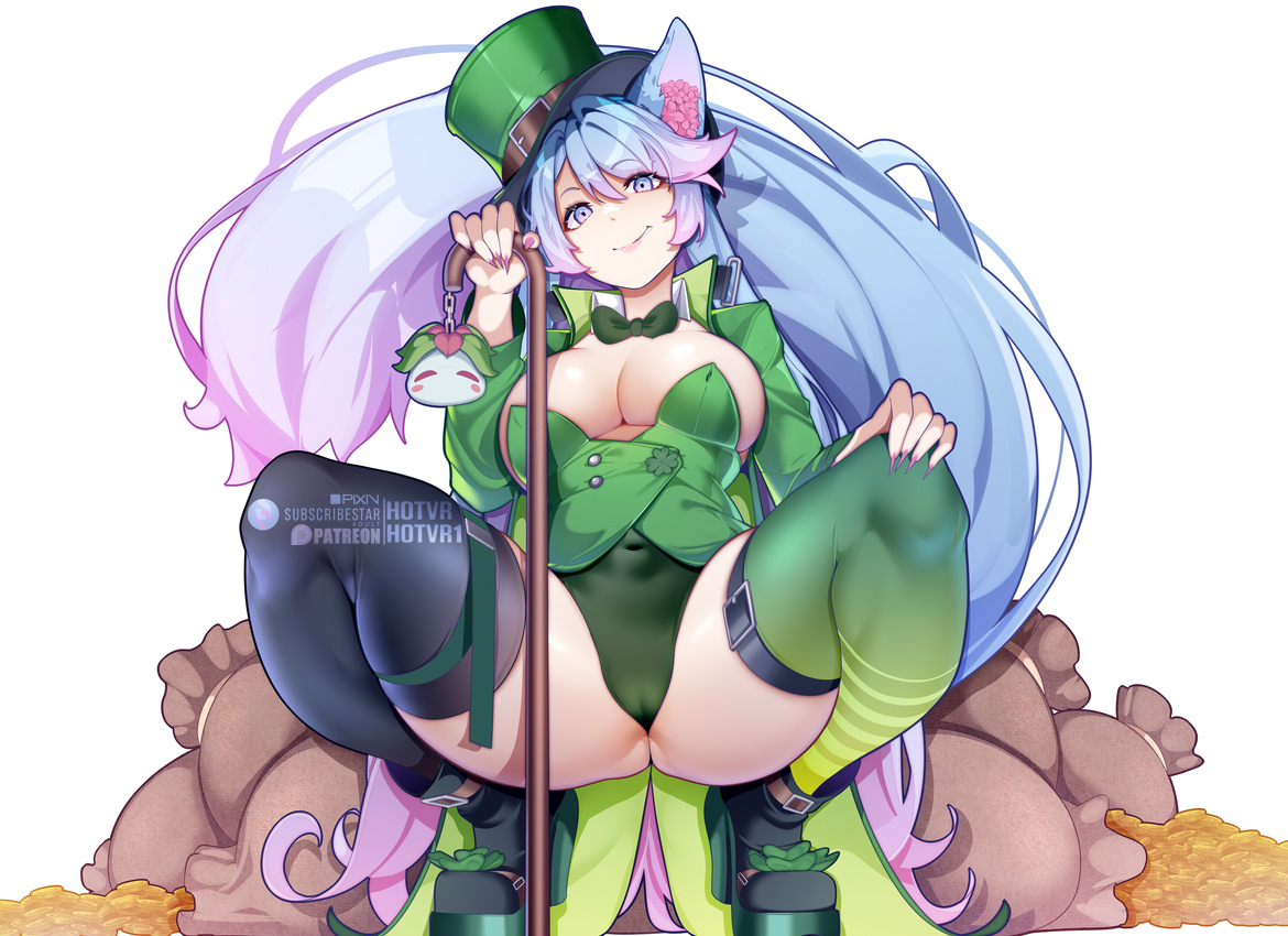 This is a pixiv picture whose title is Leprechaun Silvervale..