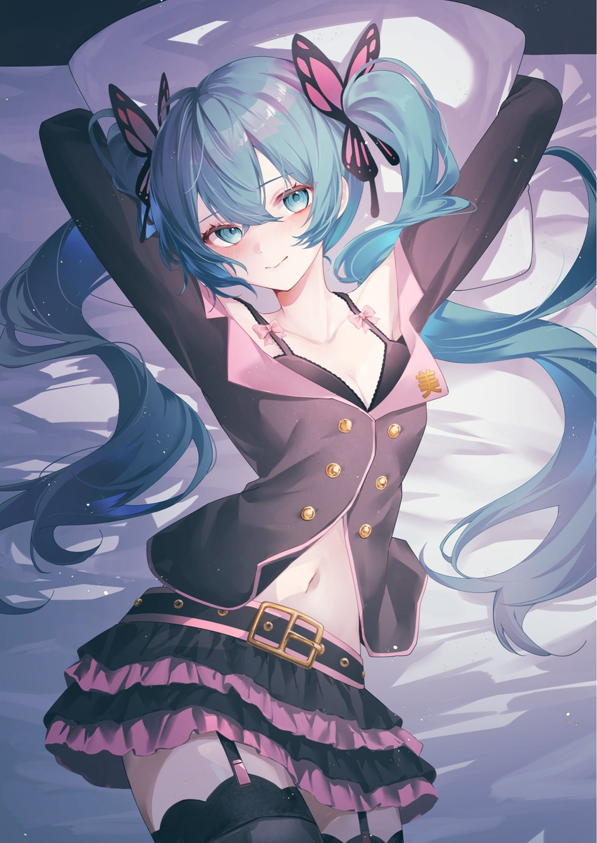 This is a pixiv picture whose title is ハニーウィップミク.