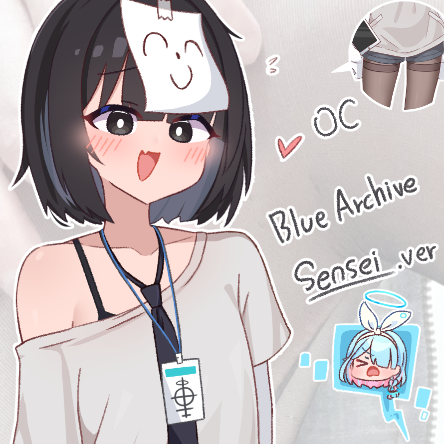 This is a pixiv picture whose title is OC- 嘎唄 Sensei .ver ღ.