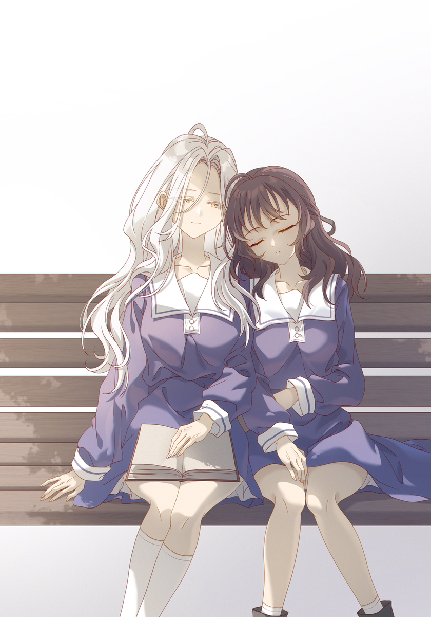 This is a pixiv picture whose title is 再久一点.