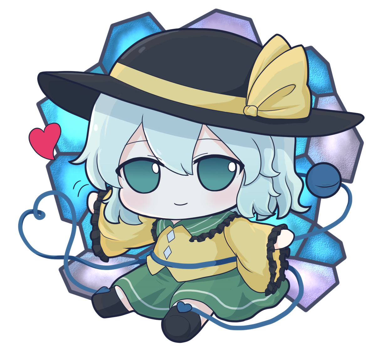 This is a pixiv picture whose title is ふもこいし.