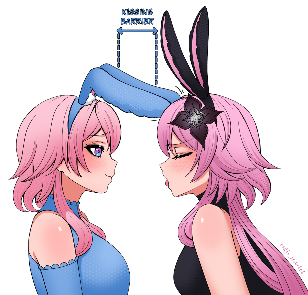 This is a pixiv picture whose title is Evermarch Easter kisses.