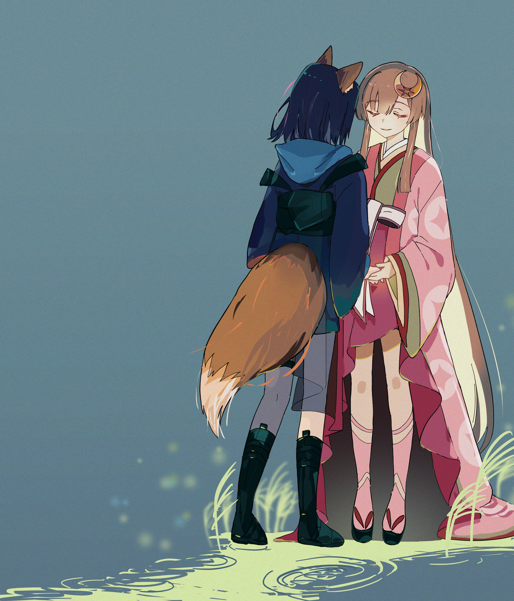 This is a pixiv picture whose title is いかないで.