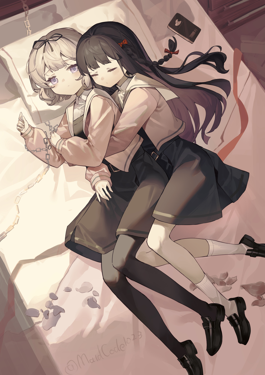 This is a pixiv picture whose title is 愛着.