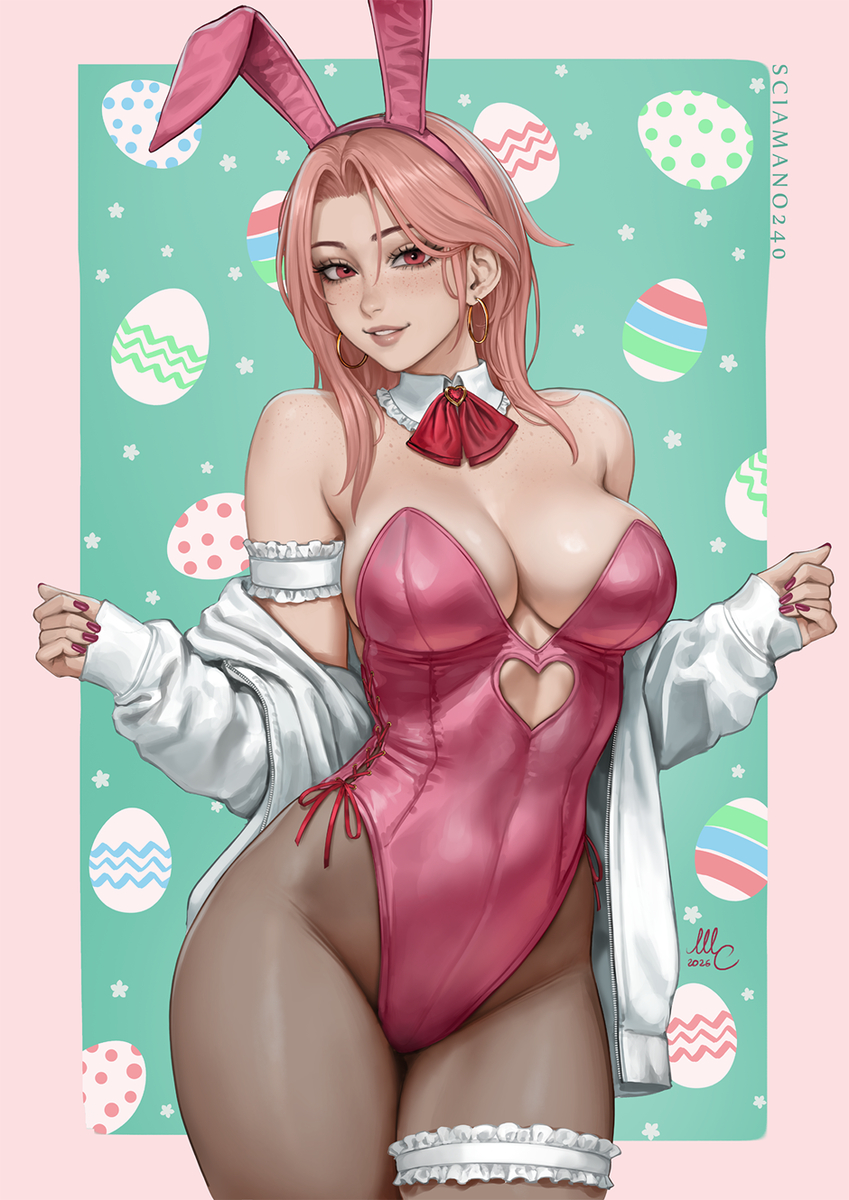 This is a pixiv picture whose title is Chloe Bunny - OC.