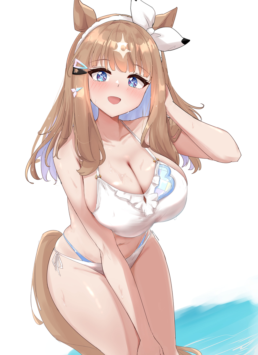 This is a pixiv picture whose title is 水着アイさん.