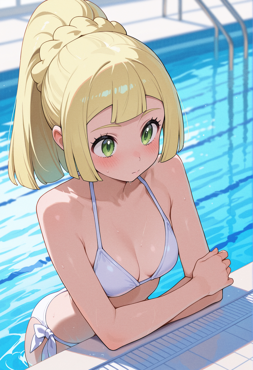This is a pixiv picture whose title is リーリエ/lillie.