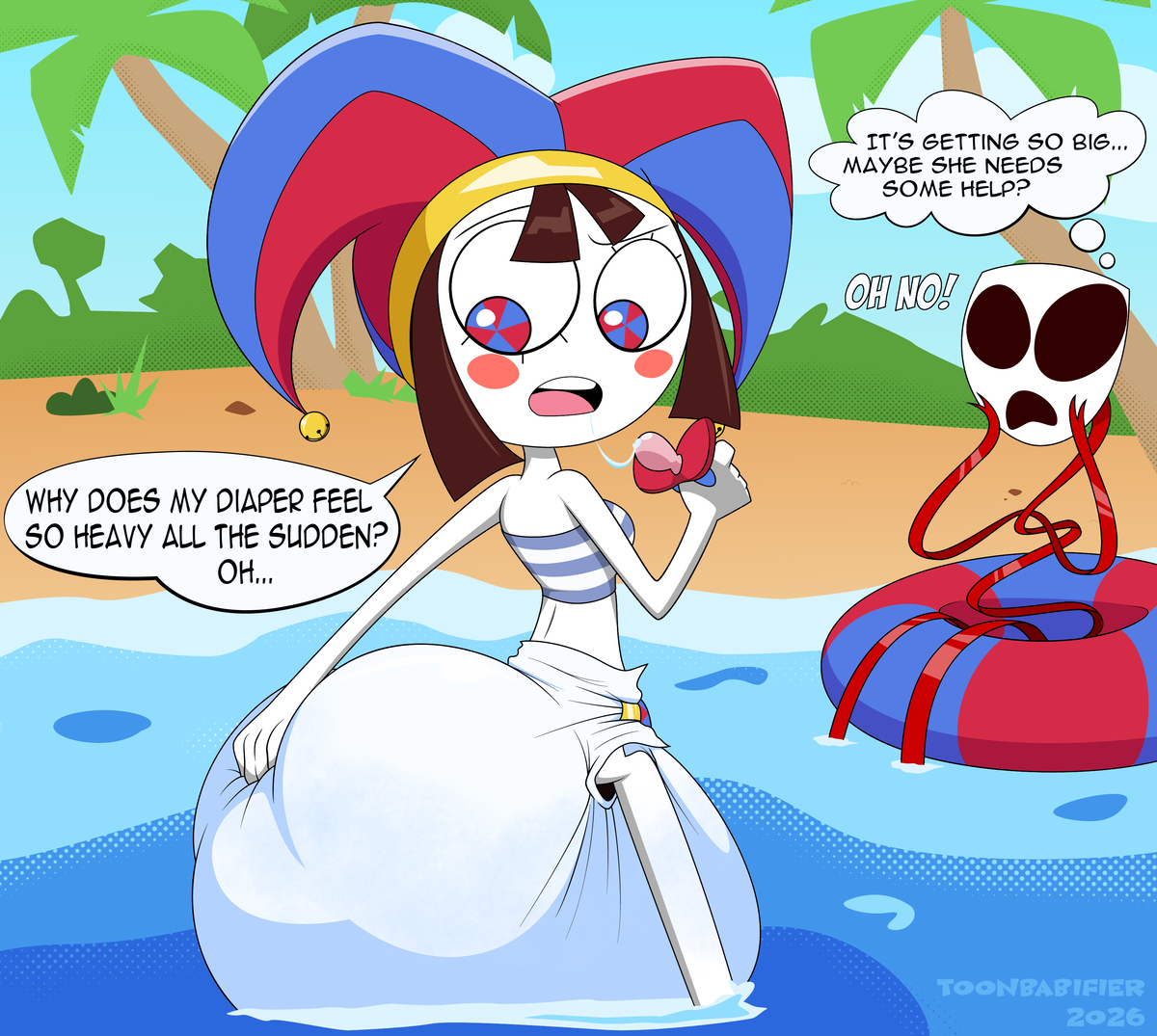 This is a pixiv picture whose title is Beach Episode Sequel (Comm).