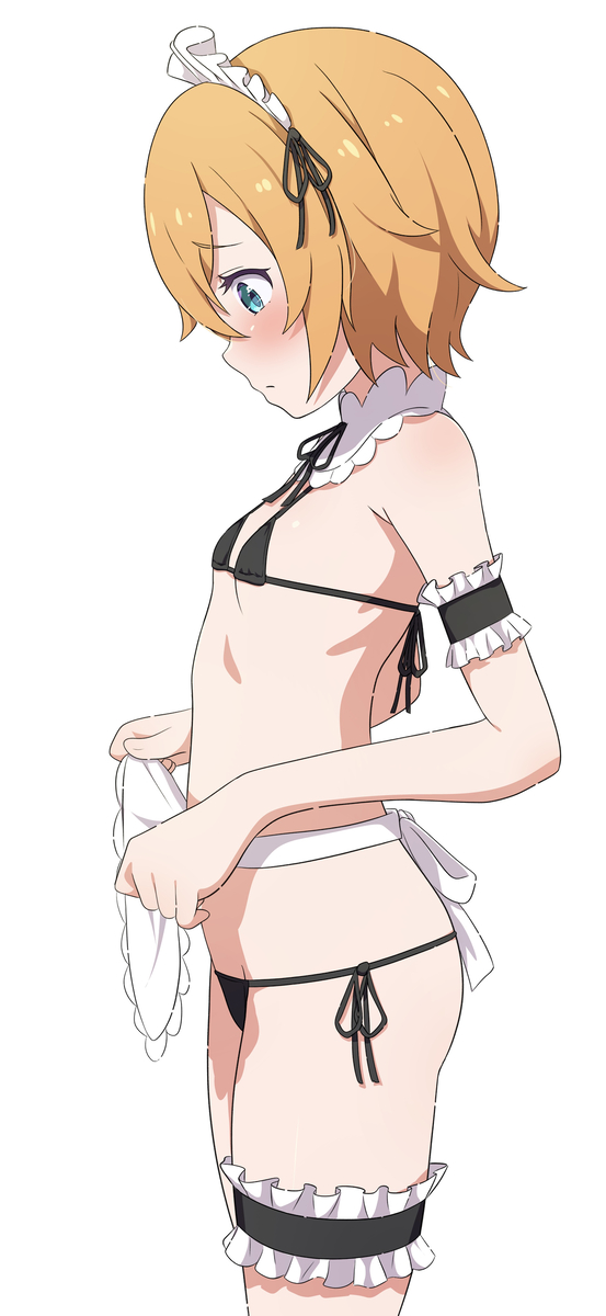 This is a pixiv picture whose title is メイドビキニペトラ.