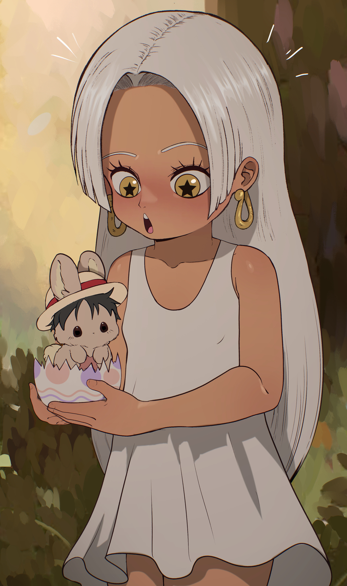 This is a pixiv picture whose title is luffy bunny!?.