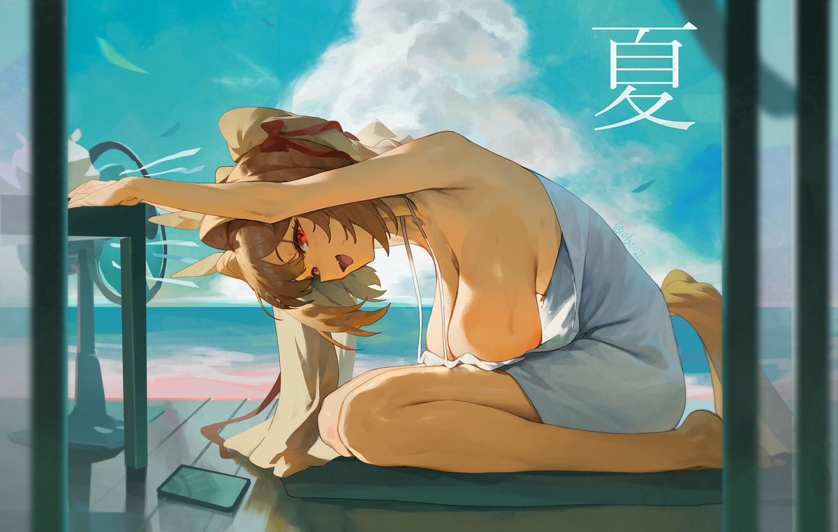 This is a pixiv picture whose title is 夏.