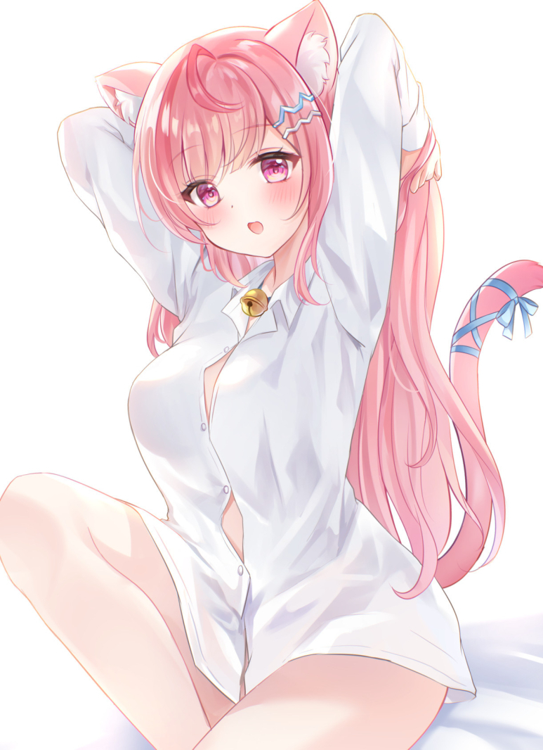 This is a pixiv picture whose title is おはにゃん～.
