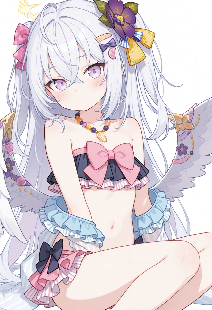 This is a pixiv picture whose title is 天使だ🪽.