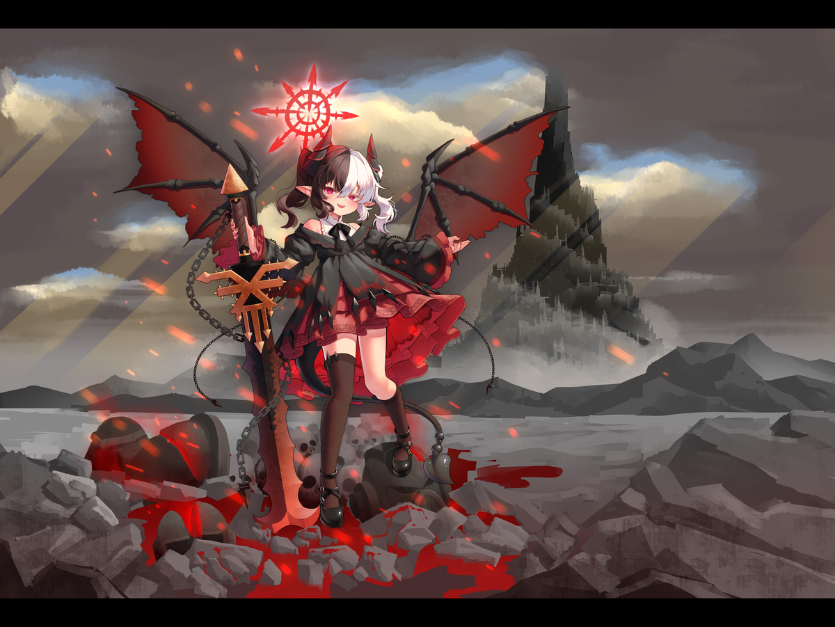 This is a pixiv picture whose title is [稿]离岛.