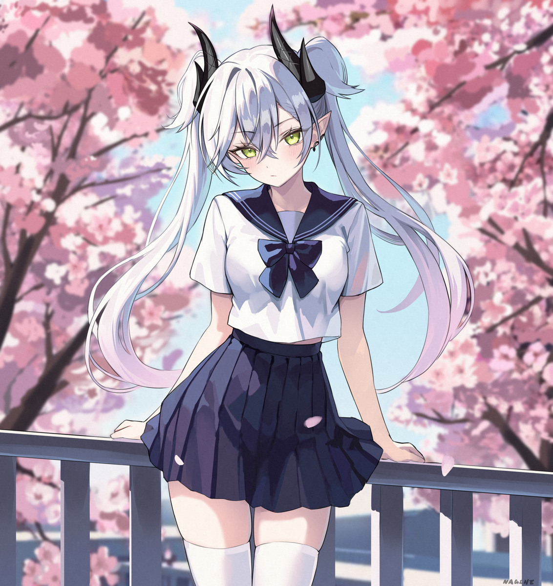 This is a pixiv picture whose title is 花咲く季節.