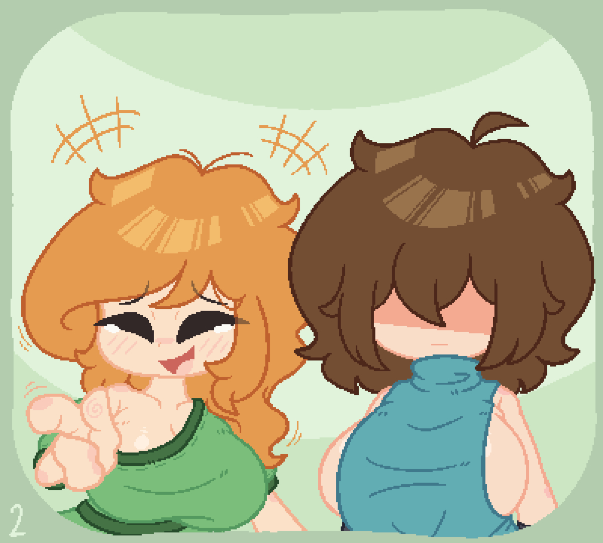 This is a pixiv picture whose title is Alex&Stevie - Not Fun.