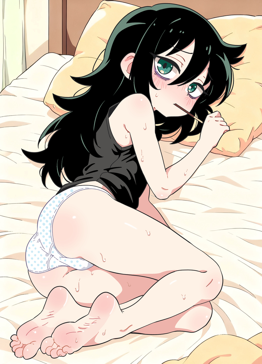 This is a pixiv picture whose title is Tomoko 👣💕.