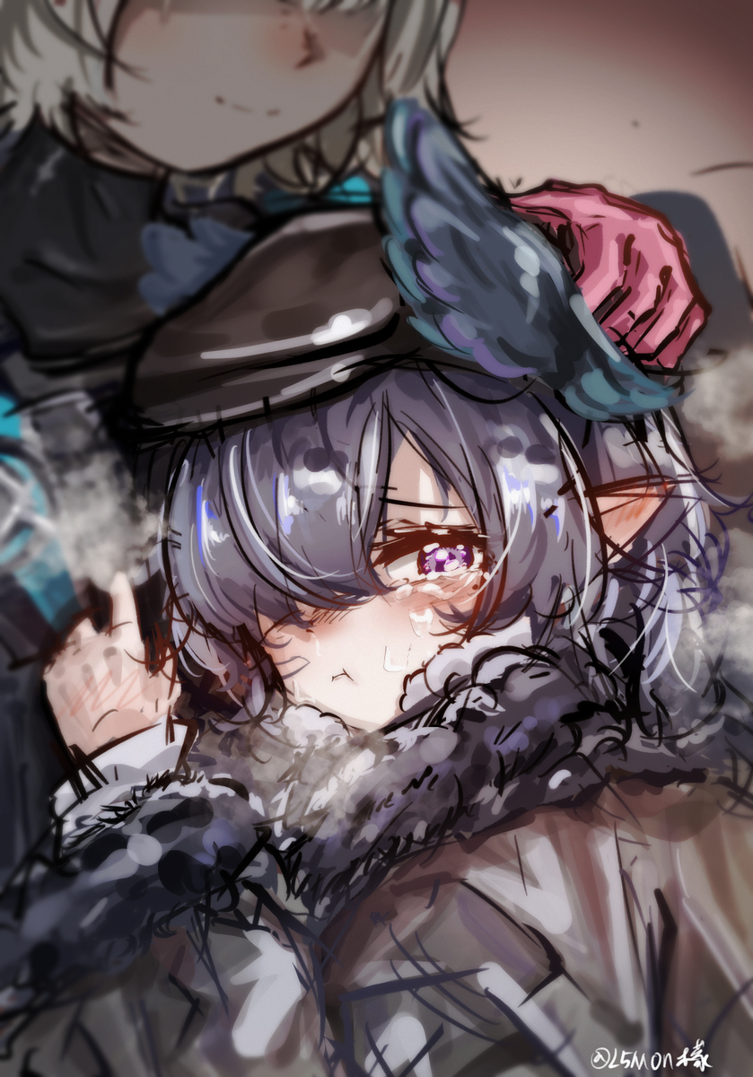 This is a pixiv picture whose title is 哭唧唧.