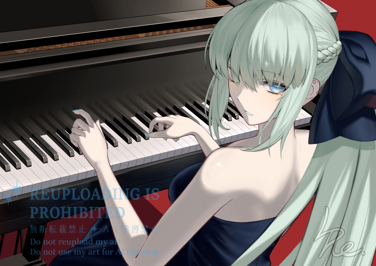 This is a pixiv picture whose title is モルガン🎹.