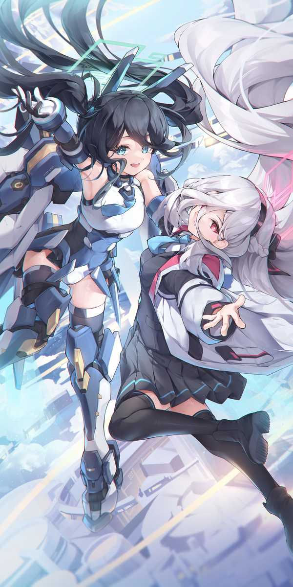 This is a pixiv picture whose title is アリス＆ケイ💙🤍.