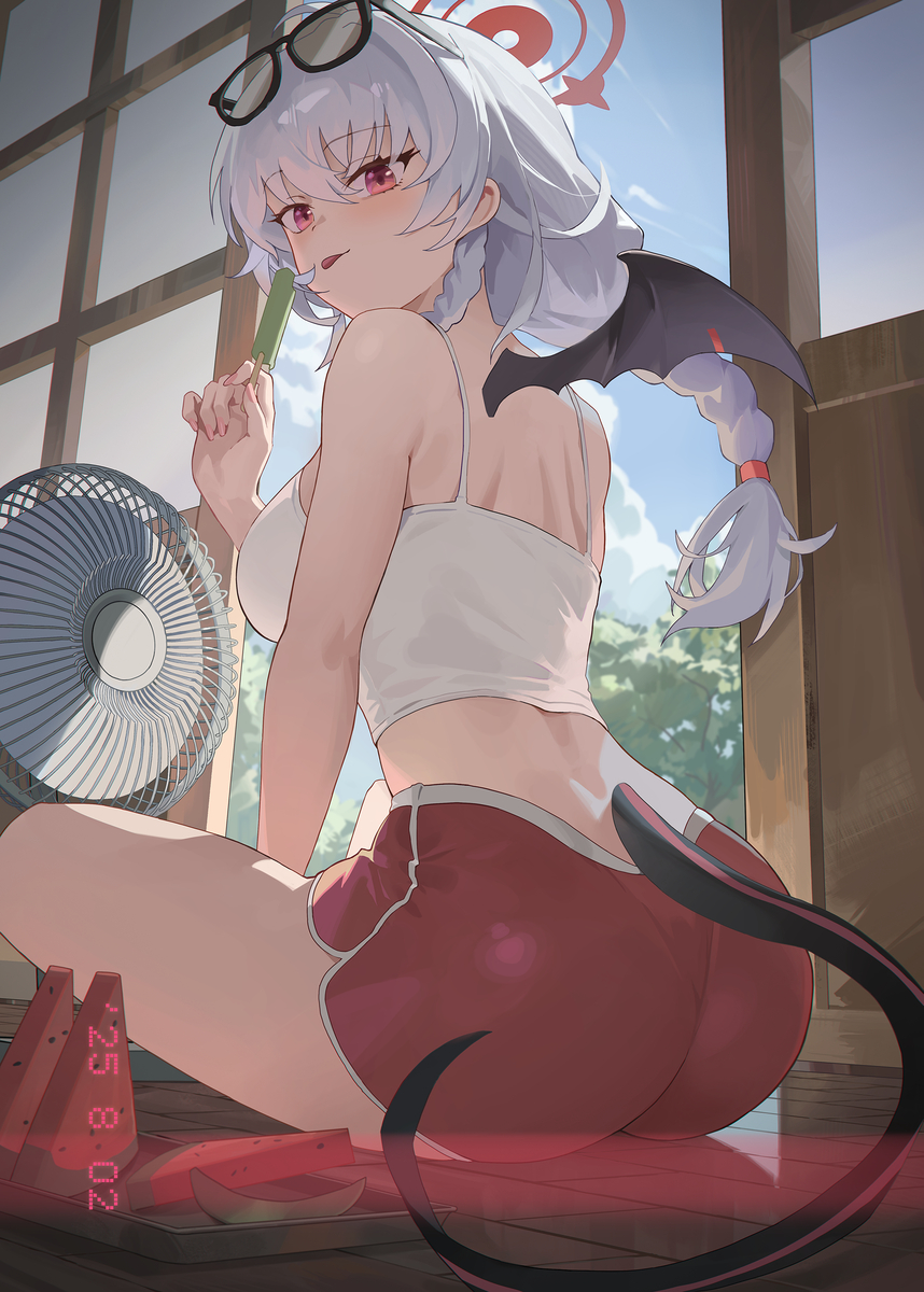 This is a pixiv picture whose title is 黒舘ハルナ.
