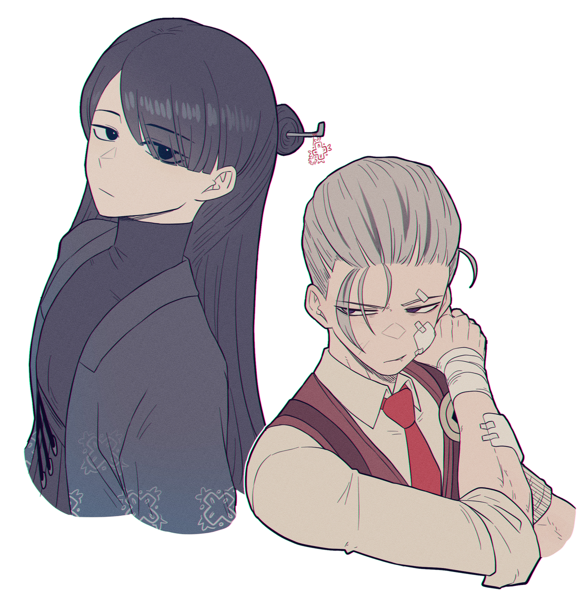 This is a pixiv picture whose title is 또 싹둑싹둑(+발렌치나).