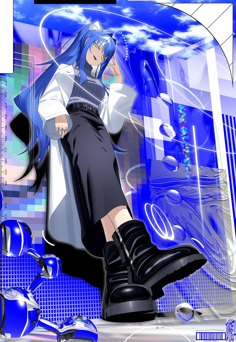 This is a pixiv picture whose title is skeb.