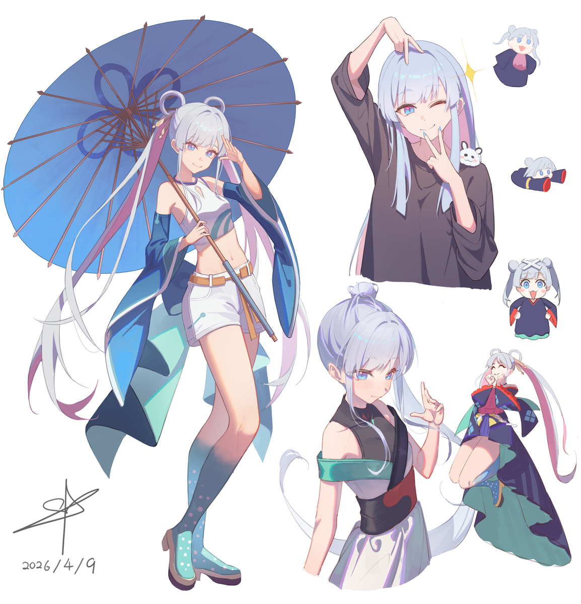 This is a pixiv picture whose title is 8000代❤.